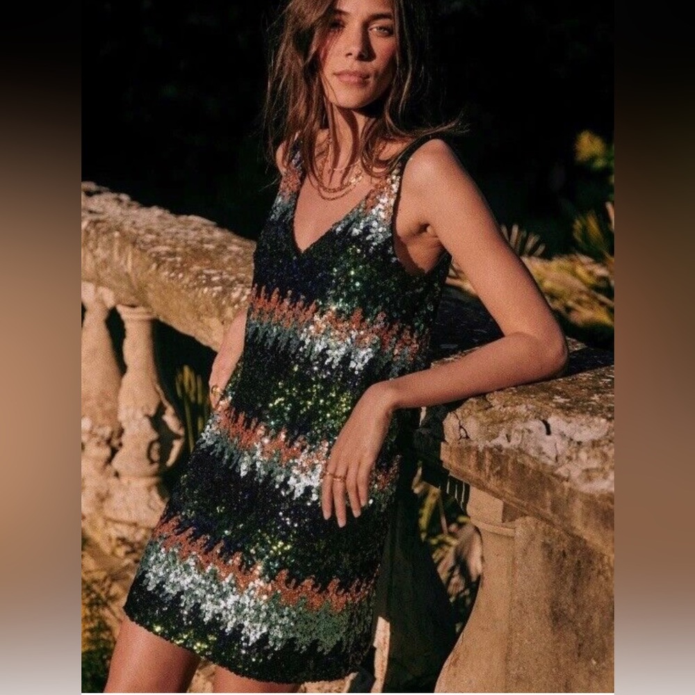 Sezane sequin dress